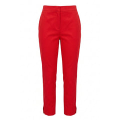Malo Red Cotton Women Pants
