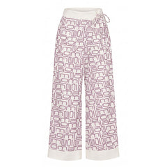 Malo Purple Silk Women Pants