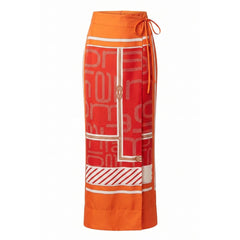 Malo Orange Silk Women's Pant