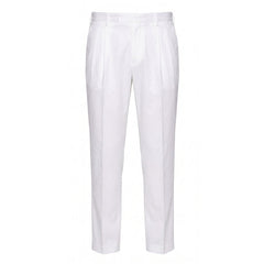 Malo White Cotton Men Pant