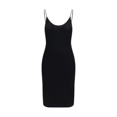 Saint Laurent Black Viscose Casual Dress