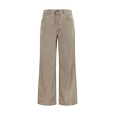 Agolde Brown Cotton Casual Pants