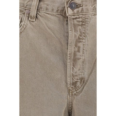Agolde Brown Cotton Casual Pants