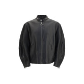 Gucci Black Calf Leather Bos Taurus Biker Jacket