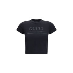 Gucci Black Cotton T-Shirt