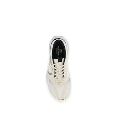 Valentino Garavani White Fabric Low Top Sneakers