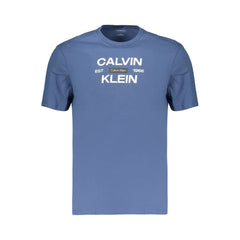 Calvin Klein Blue Cotton Men's T-Shirt