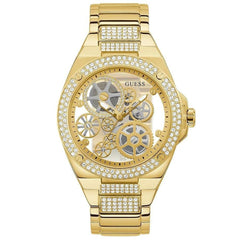Guess Gold Stainless Steel Dress Watch