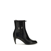Alexander McQueen Black Calf Leather Bos Taurus Lace-Up Boots