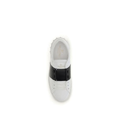 Valentino Garavani Blue Calf Leather Bos Taurus Low Top Sneakers