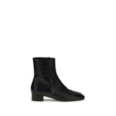 Herbert Levine Black Calf Leather Bos Taurus Ankle Boots