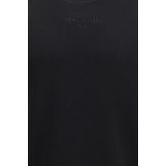 Balmain Black Cotton Sweatshirt