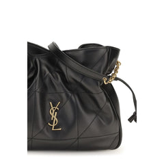 Saint Laurent Black Lamb Ovis Aries Aries Clutch Bag