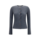 Burberry Gray Cashmere Cardigan