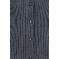 Burberry Gray Cashmere Cardigan