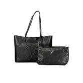 Mario Valentino Nero Poliuretano Women's Bag with Adjustable Strap