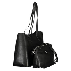 Mario Valentino Nero Poliuretano Women's Bag with Adjustable Strap