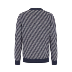 Malo Blue Linen Men Cardigan