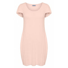 Malo Pink Cotton Women Dress