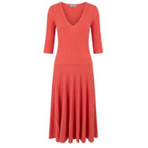 Malo Red Cotton Women Dress