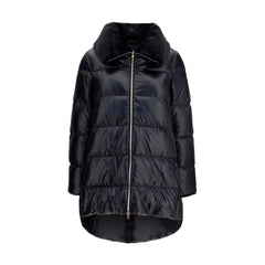 Herno Black Goose Down Full-Length Jacket
