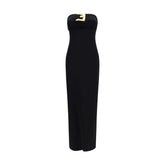 Balmain Black Viscose Cocktail Dress