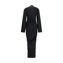 Rick Owens Black Viscose Casual Dress