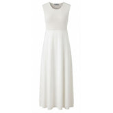 Malo White Silk Women Dress