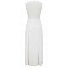 Malo White Silk Women Dress