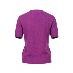 Malo Purple Silk Blend Women Sweater