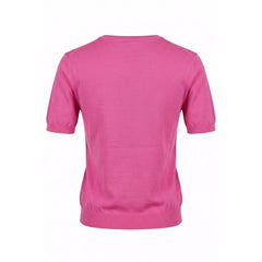 Malo Pink Cotton Women Sweater