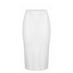 Malo White Cotton Women Skirt