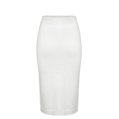 Malo White Cotton Women Skirt