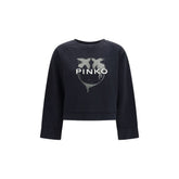 PINKO Black Cotton Sweatshirt
