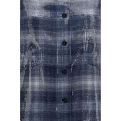 PINKO Blue Polyester Pattern Shirt