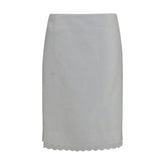 Magda Butrym White Cotton Midi Skirt
