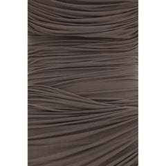 Magda Butrym Brown Copper Cocktail Dress