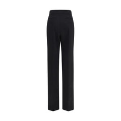 Valentino Garavani Black Wool Oves Aries Flared Pants