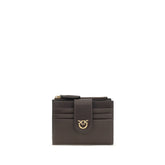 PINKO Brown Calf Leather Bos Taurus Wallet