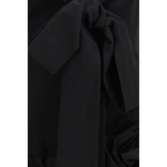Magda Butrym Black Cotton Cocktail Dress