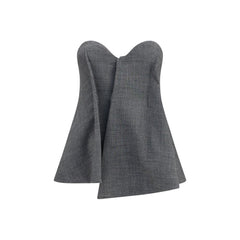 Magda Butrym Gray Wool Oves Aries Corset