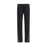 Rick Owens Black Wool Oves Aries Straight-Leg Jeans