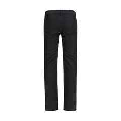 Rick Owens Black Wool Oves Aries Straight-Leg Jeans