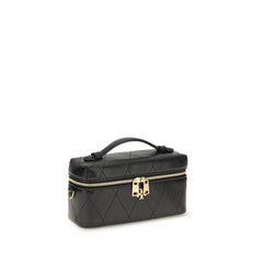 Tory Burch Black Calf Leather Bos Taurus Wallet