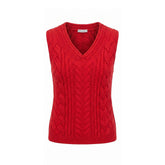 Malo Red Cotton Women Sweater