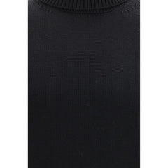 Roberto Collina Black Wool Oves Aries Turtleneck