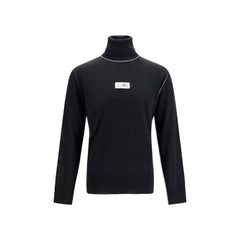 MM6 Black Wool Oves Aries Turtleneck