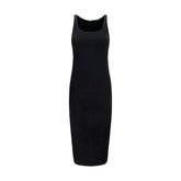 Jacquemus Black Viscose Casual Dress