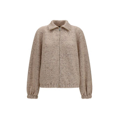 Fabiana Filippi Beige Wool Oves Aries Bomber