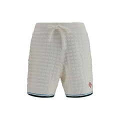 Casablanca White Cotton Bermuda Shorts